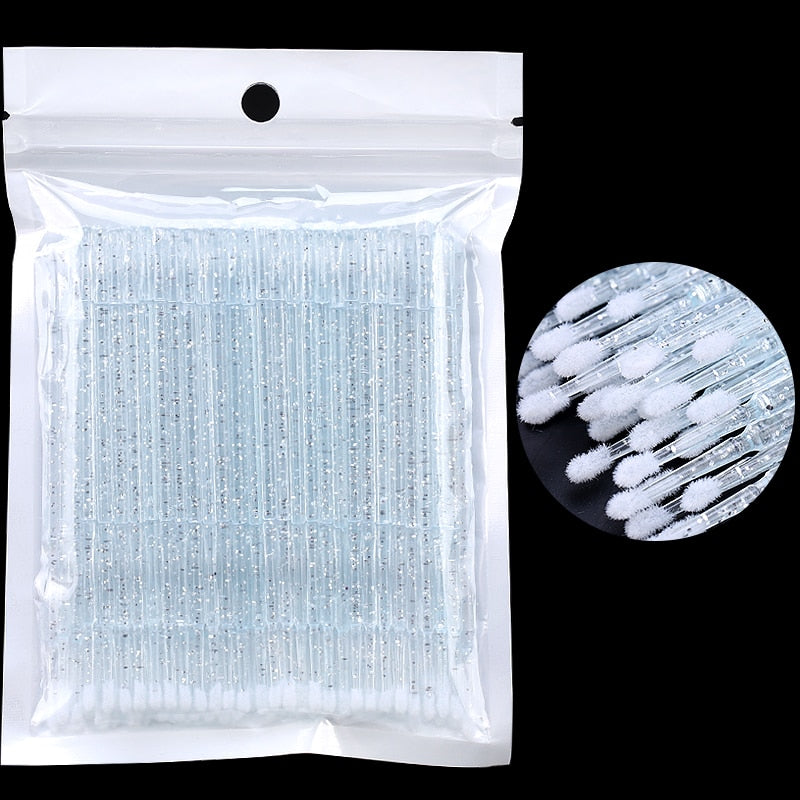 Disposable Eyelash Brushes and Swabs for Lash Extension Removal Disposable Eyelash Brushes and Swabs for Lash Extension Removal